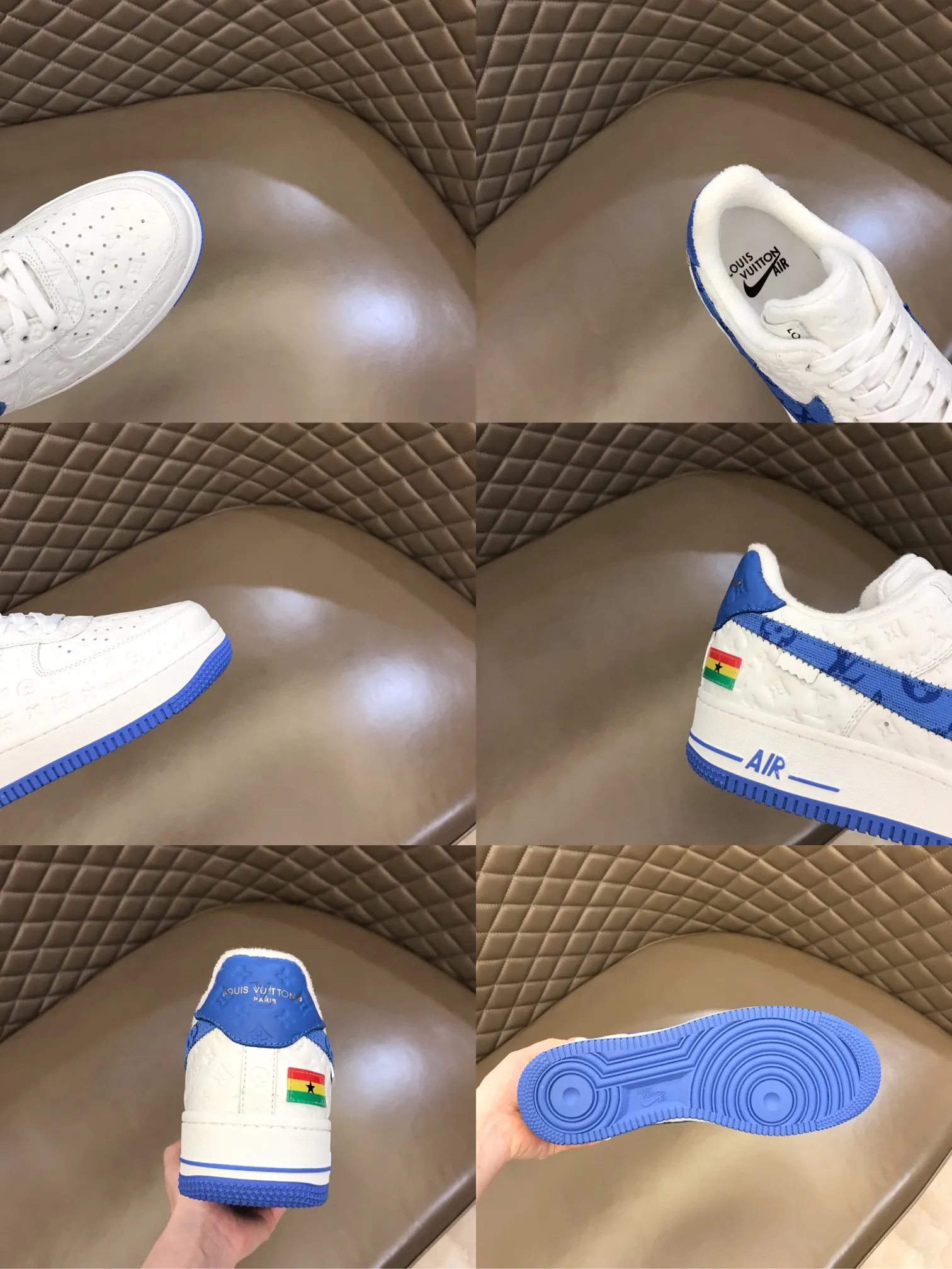 Men's shoes 💰p420 "*OUIS *UITTO*" x OFF-WHITE x Nike tripartite collaboration! Trendy and cool men's casual sports shoes with unrivaled color matching. The design idea basically continues the style of THE TEN. The Swoosh line and tongue label have a very familiar visual effect and are both fashionable and trendy! A must-have for fashionistas! The effect on your feet is absolutely stunning! (The original drawer packaging accessories are complete) Code number 38-45